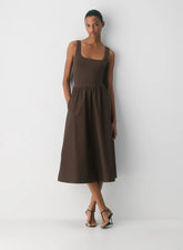 Revive Poplin Dress-Limited Edition — Rich Mocha Brown
