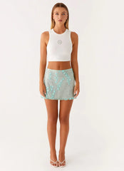 Kandi Mini Skirt - Mint