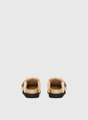 Raxton Faux Suede Clogs Brown