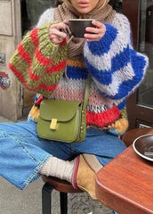 Rainbow Hues Mohair Sweater