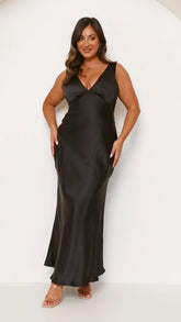 Sofia Maxi Dress - Black