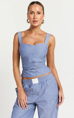 Lioness - Cobain Corset in Navy Stripe