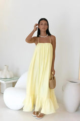 Limoncello Spritz Maxi Dress Yellow