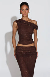 Aveda Top - Plum Brown