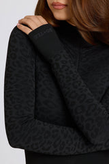 Thermal Base-Layer Jumpsuit in Black Leopard
