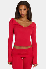 ButterCloud™ Long-Sleeve Top in Chilli
