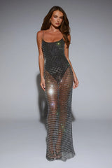 LUXE On Arrival Sheer Maxi Dress Black
