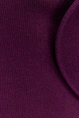 Sandrine Off Shoulder Knit Maxi Dress - Plum