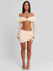 Lucy's MARCELLA MINI SKIRT CREAM