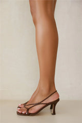 The Kitty Heels Brown PU