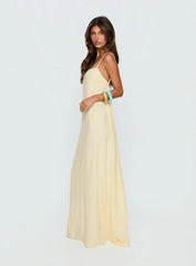 Solie Tie Back Maxi Dress Butter