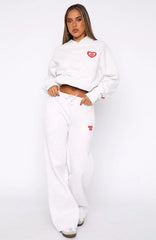 11th Street City Girl At Heart Wide Leg Sweatpants Cherry Glaze