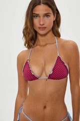 Tidal Polka Dot Bikini Top - Tuscany