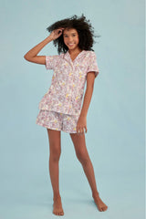 Roller Rabbit x LoveShackFancy Preppy Patchwork Women's Polo Pajama