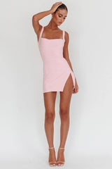 Won'T Bite Backless Mini Dress Pink