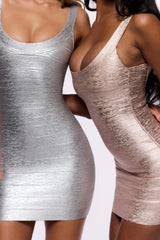 Rosé Bandage Mini Dress - Limited Edition