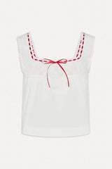 x BELLA HADID Heirloom Top - White