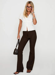 What A Show Button Up Top White