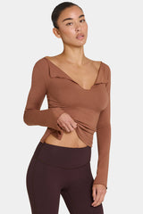 ButterCloudâ„˘ Long-Sleeve Top in Cocoa