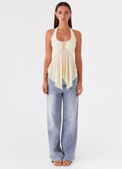 Sunbeam Mesh Top - Yellow