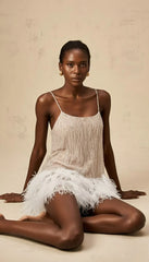 Aella Lace Backless Mini Dress