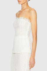 Beckie Lace Top - White